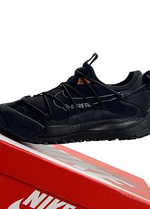 Чоловічі кросівки демісезонні nike acg terra antarktik low gtx gore tex чорні найк терра антарктік термо водостійкі гортекс