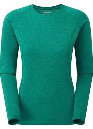 Футболка montane female dart long sleeve t-shirt wakame green