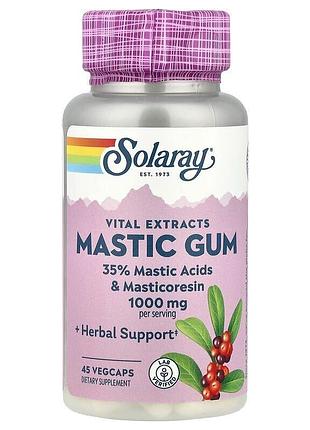 Мастиковая смола solaray mastic gum, 45 вегакапсул