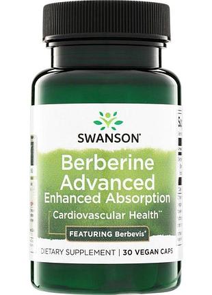 Берберин swanson berberine advanced, 30 вегакапсул