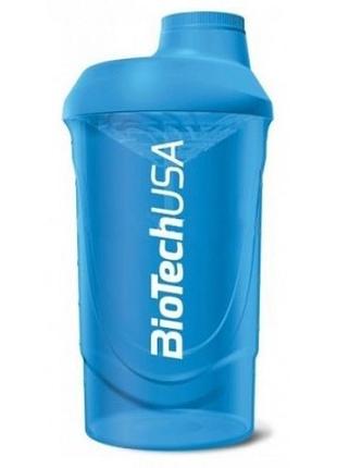 Шейкер biotech wave 600 мл, blue