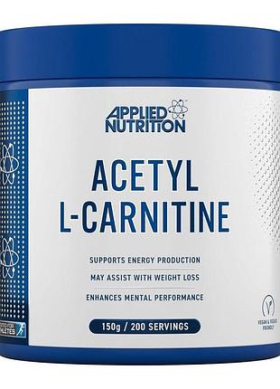 Ацетил l-карнітин applied nutrition acetyl l-carnitine, 150 грам