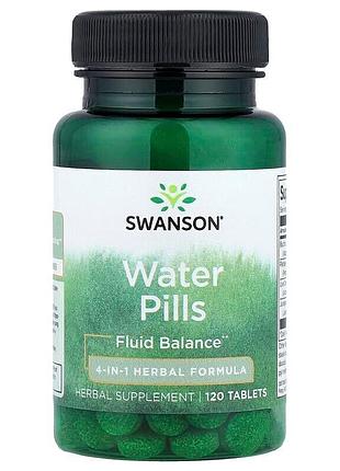 Травяная формула swanson water pills, 120 таблеток