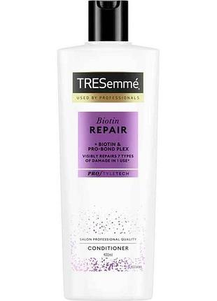 Кондиционер 400мл для волос biotin repair восстанавливающий тм tresemme