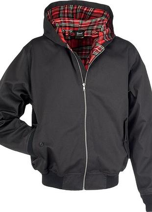Чоловіча куртка brandit lord canterbury hooded black тепла чорна демісезонна куртка з капюшоном брендіт