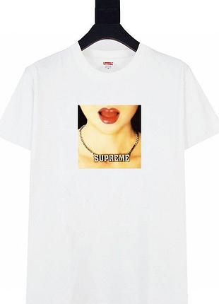 Мужская оверсайз футболка supreme