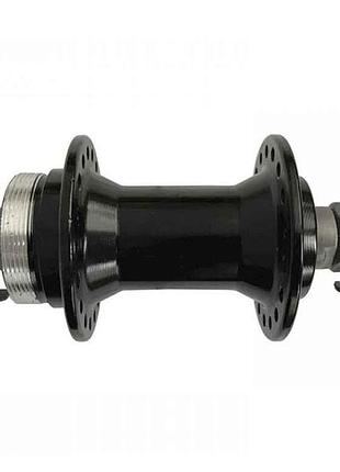 Втулка передняя алюминиевая на промподшипнике (disc-brake) black hb209fb тм kelb.bike