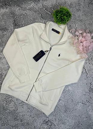 Кардиган / зипка polo ralph lauren белый