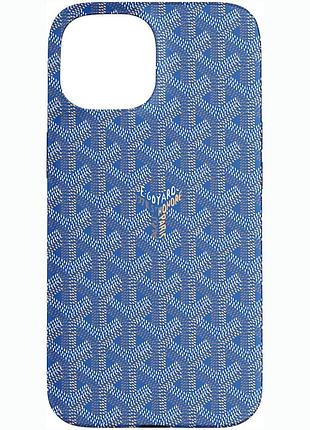 Чохол, blue pattern, iphone 15 case, синій геометричний, pc/tpu, 2-частинний, захист від падінь, друк сша