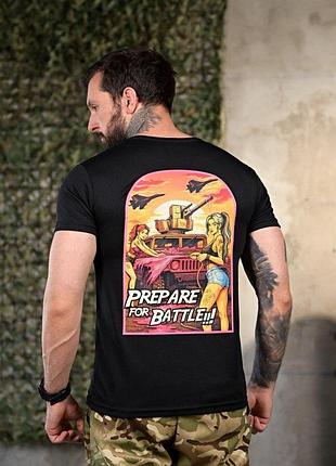 Тактична потоотводяща футболка battle black пп4649