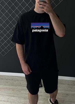 Футболка оверсайз patagonia чорна