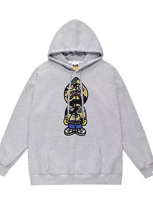Мужской худи на флисе bape
