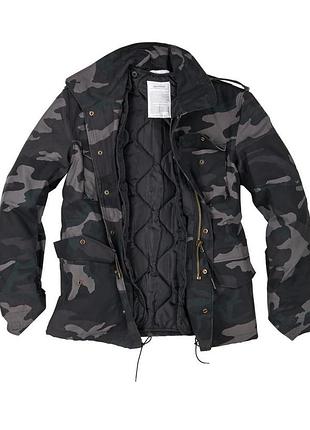 Куртка surplus us fieldjacket m65 blackcamo (s) xxxl