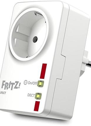 Розетка, fritz! fritz!dect 200 белый умная dect-розетка 230v 2300w учёт энергии таймер совместима с fritz!box