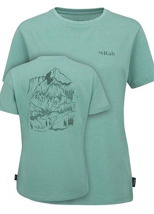 Женская футболка rab tuku ridge tee glacier blue