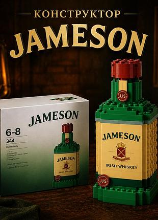 3d конструктор бутылки виски "jameson", конструктор для взрослых, 208 деталей