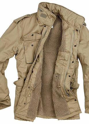 Мужская куртка зимняя surplus paratrooper winter jacket бежевый (s) xxxl