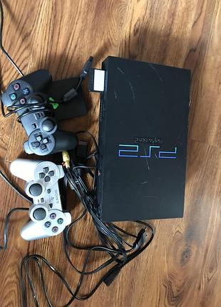 Sony playstation 2 два джойстика + 40 игр (жд)