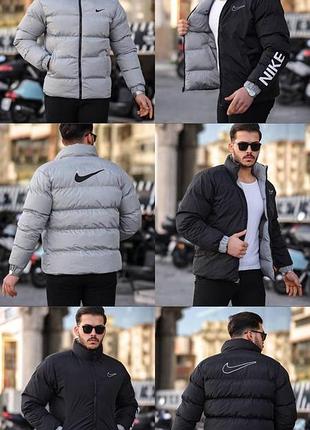 Зимняя двусторонняя куртка nike l