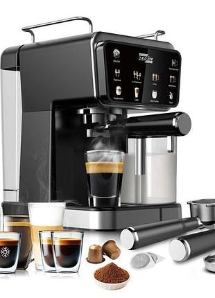 Кофемашина zepline zp-6803/3000 вт, 20 bar, 8 напитков, espresso cool