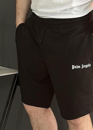 Шорты palm angels белый лого