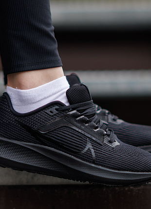 Кроссовки женские nike air zoom pegasus 40 black легкие спортивные черные найм пегасус летние текстильные повседневные кроссы для