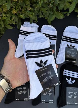 Носки adidas высокие белые 41-45 (пари)
