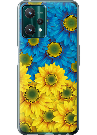 Чохол на realme 9 pro жовто-блакитні квіти "1048u-2595-851"