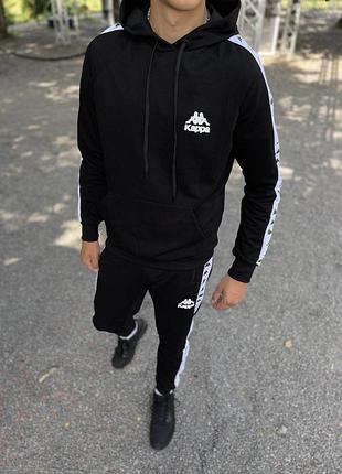 Спортивний костюм kappa чорний xl