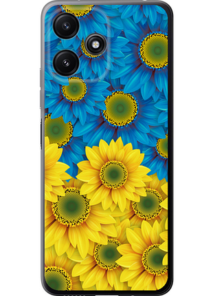 Чохол на xiaomi redmi 12 5g жовто-блакитні квіти "1048u-3194-851"