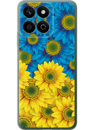 Чохол на huawei honor play 60 plus жовто-блакитні квіти "1048u-4109-851"