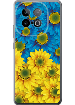 Чохол на vivo y300 gt 5g жовто-блакитні квіти "1048u-4151-851"