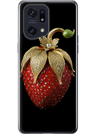 Чехол на oppo find x5 pro клубника v3 "5638u-2603-851"