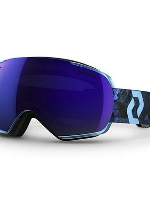 Маска горнолыжная scott linx iliuminator blue chrome
