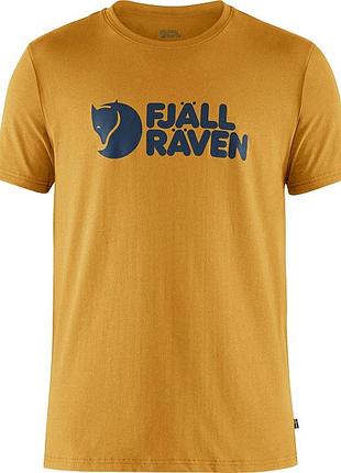 Мужская футболка fjallraven logo t-shirt ochre