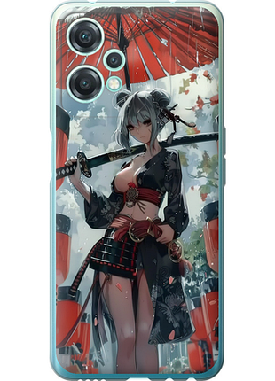 Чехол на oneplus nord ce 2 lite гейша-воин "6124u-2684-851"