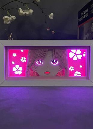 Багатошаровий нічник лампа аніме світильник нана комацу nana komatsu rgb (zdd-163)