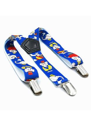 Подтяжки детские weatro синие det-pd-038