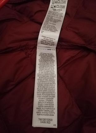 Пуховое пальто  m&s. размер m-l. 5