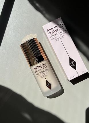 Charlotte tilbury  airbrush flawless foundation  тон