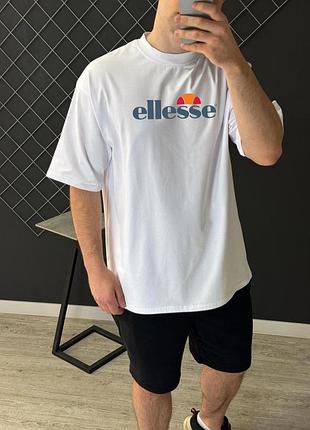 Футболка оверсайз ellesse белая l