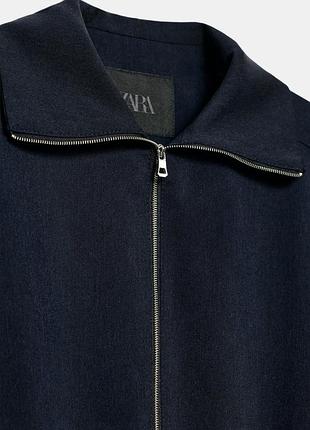 Куртка бомбер синя zara new 3