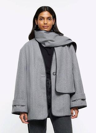 Крутое женское пальто от river island 🩶