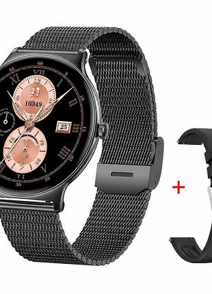 Розумний годинник modfit business pro black mesh з функцією дзвінків та моніторингом здоров'я