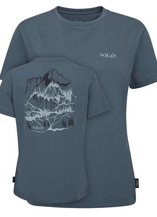 Женская футболка rab tuku ridge tee orion blue