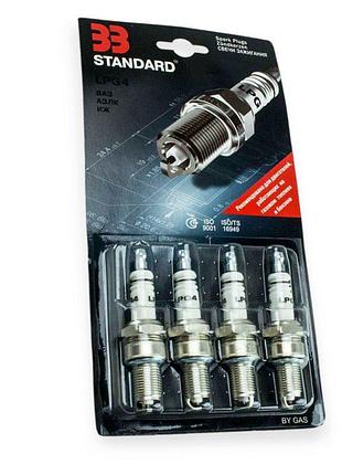 Свічка запалювання 33 standard lpg4 2101, газ блістер (к-кт 4 шт)