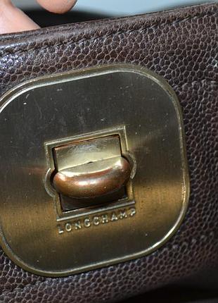 Longchamp сумка кожаная оригинал 5