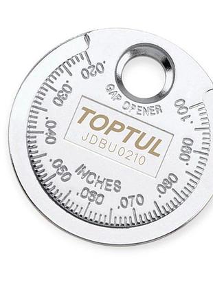 Монета для проверки зазора между елетродами cвечи toptul