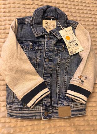 Джинсова куртка на хлопчика (86см)