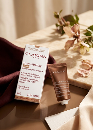 Ночной крем для лица clarins extra-firming nuit (5 мл)